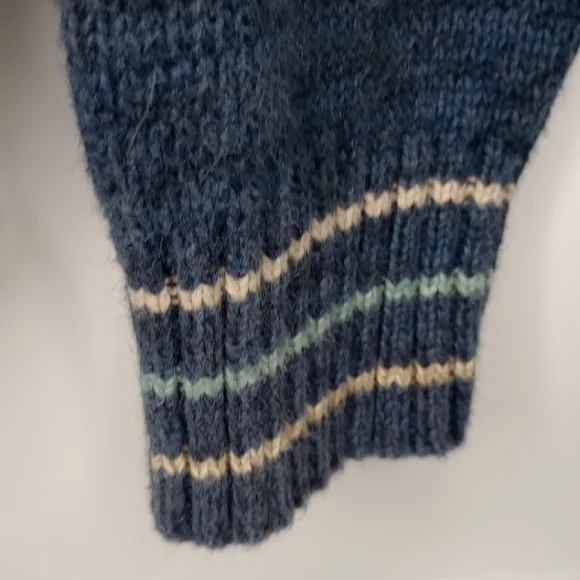 Tiara Women's Striped Sweater - Blue and Green - Picture 7 of 9